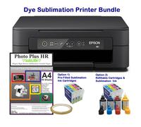(Pre-Filled Sublimation Cartridges) Sublimation Printer Bundle - Epson XP-2200 with Refillable Cartridges, Ink & Paper.