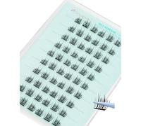 Pre Glued Cluster Lashes Pre Glued Eyelashes Kit Self Adhesive Eyelashes Press On Lashes With Tweezers No Glue by Obeyalash