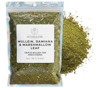Pre-Ground Herbal Blend Marshmallow Leaf, Damiana & Mullein | Triple-Milled Smooth Texture | Stalk & Twig Free | Natural Caffeine-Free Loose Herbal Tea (100g)