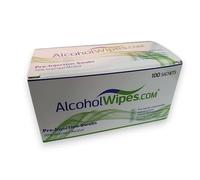 Pre-Injection Swabs by AlcoholWipes.COM, 70% Isopropyl Alcohol (IPA), 100 Swabs/Wipes