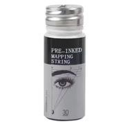 Pre-Inked Brow Mapping String - 30m Cylinder Brow Mapping String, Pre-Inked Thread for Precision Microblading, Permanent Makeup and Cosmetic Tattoo, Brow Mapping String for Brow Shaping - (White)