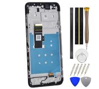 Pre install Screen Replacement for Motorola Moto G23 XT2333-1 G13 IPS LCD Touch Digitizer Screen and Screen Frame Repair Part with Tool Kit Black 6.5"