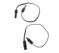 Pre Installed Connector Solar Cable Extension Pair with Flexible Flat Wire Design and Self Locking Feature for Durable Outdoor Photovoltaic Use (200CM)