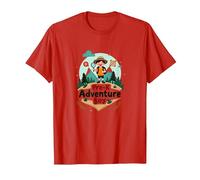 Pre-K Adventure Boy Outdoor Explorer Wilderness Seeker T-Shirt, Men, Red, XL