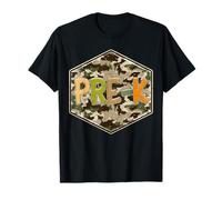 Pre-K Back to School Old Camo Teacher Mens Boys Kids T-Shirt