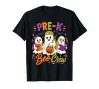 Pre-K Boo Crew Ghost Halloween Teacher Boys Girls Kids Pre K T-Shirt