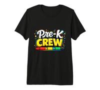 Pre K Crew Crayon Preschool Team Back to School Premium T-Shirt