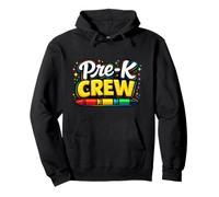 Pre K Crew Crayon Preschool Team Back To School Pullover Hoodie