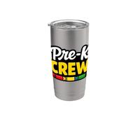 Pre K Crew Crayon Preschool Team Back to School Stainless Steel Insulated Tumbler