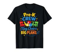 Pre-K Crew Tiny Chairs Big Plans Teacher T-Shirt