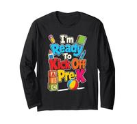 Pre-K I'm Ready to Kick Off Preschool First Day Long Sleeve T-Shirt