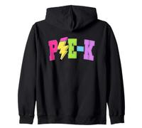 Pre-K Lightning Bolt Colorful Energy Fun Zip Hoodie