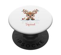 Pre-K Squad Reindeer Christmas Lights Cute Winter kids PopSockets Adhesive PopGrip