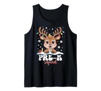 Pre-K Squad Reindeer Christmas Lights Cute Winter Kids Tank Top
