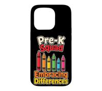 Pre-K Staff Squad Embracing Differences Preschool Team Case for iPhone 15 Pro