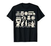 Pre-K Teacher Evolution Preschool Classroom Learning Graphic T-Shirt