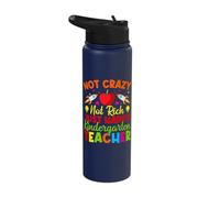 Pre K Teacher Not Rich Just Happy Kindergarten Teacher Stainless Steel Insulated Water Bottle