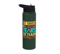 Pre K Teacher Teach The Way I Do Kindergarten Teacher Stainless Steel Insulated Water Bottle