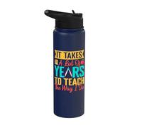 Pre K Teacher Teach The Way I Do Kindergarten Teacher Stainless Steel Insulated Water Bottle