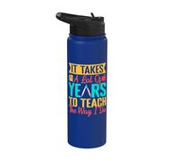 Pre K Teacher Teach The Way I Do Kindergarten Teacher Stainless Steel Insulated Water Bottle