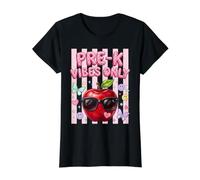 Pre K Vibes Only Preschool Teacher Apple Cute Value Graphic T-Shirt, Women, Black, S
