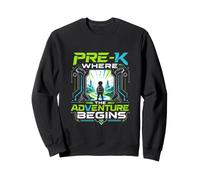 PRE-K WHERE THE ADVENTURE BEGINS Teacher First Day of School Sweatshirt