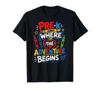 PRE-K Where THE Adventure Begins Teacher First Day of School T-Shirt