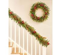 Pre-Lit Apple and Cinnamon Stick Garland