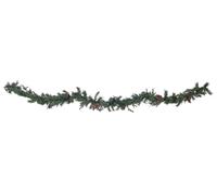 Pre-Lit Christmas Garland 270 cm Green KAMERUN