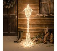Pre-Lit Christmas Gold Lit Lamp Post 150cm with 720 Warm White LED Micro-Lights