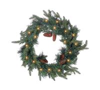 Christmas Wreath LED KAMERUN Green 60 cm