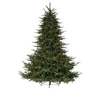 Pre-Lit European Fir Christmas Tree, 7.5 ft
