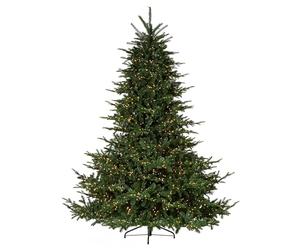 Pre-Lit European Fir Christmas Tree, 7.5 ft