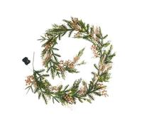 Pre-Lit Gold Berry Mixed Tip Garland