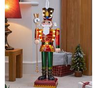 Traditional - InLit Nutcracker ** Light Up Your Festive Season With This Impressive Metal Christmas Nutcracker **