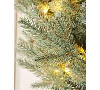 Pre-Lit Mixed Pine Blue Wreath, 1 m