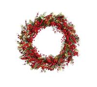 Pre-Lit Red Berry Wreath