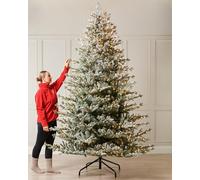 Pre-Lit Snow Flocked Fraser Fir Christmas Tree, 9 ft