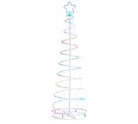 Pre-Lit Spiral Rope Light Christmas Tree, Multi-Colour, 5 ft