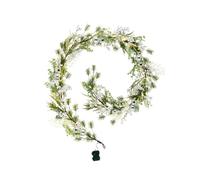 Pre-Lit White Berry Mixed Tip Garland
