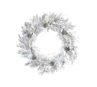 Pre-Lit White Wreath