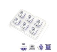 Pre Lubed Mechanical Switches Compatible With KTT TTC 3pin 5pin 6PCS Universal Keyboard Switch(MILK SILVER)