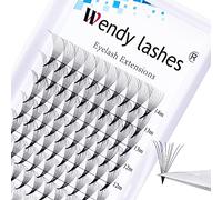 Pre Made Fan Eyelash Extensions 10D 0.07mm D Curl Mixed Length 8-14mm Premade Fans Eyelash Extension Middle Tap Premade Russian Volume Lashes Extensions(10d-0.07-d-mix8-14)