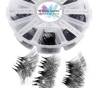Pre Made Fan Eyelash Extensions 16D 0.07mm D Curl Mixed 13-20mm 500 Fans Premium Premade Fans Loose Volume Russian Lash Extensions Handmade Promade Loose Fans(500-16D-0.07-D-1320)