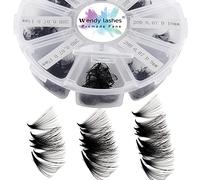 Pre Made Fan Eyelash Extensions 20D 0.07mm D Curl Mixed 9-16mm 500 Fans Premium Premade Fans Loose Volume Russian Lash Extensions Handmade Promade Loose Fans(500-20D-0.07-D-916)