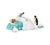 Schleich 42661 Penguin Family Fun Emperor Penguins toy playset Wild Life model