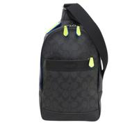 Pre-owned Coated Canvas Sling Bag - male - Coach Pre-owned - Vintage Cross Body Bags - Black - ONE SIZE - Pre-owned ONE SIZE