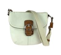 Pre-owned Leather Shoulder Bag - female - Coach Pre-owned - Vintage Cross Body Bags - White - ONE SIZE - Pre-owned ONE SIZE