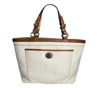 Pre-owned Leather Shoulder Bag - female - Coach Pre-owned - Vintage Tote Bags - White - ONE SIZE - Pre-owned ONE SIZE