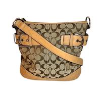 Pre-owned Signature Canvas Shoulder Bag - female - Coach Pre-owned - Vintage Shoulder Bags - Brown - ONE SIZE - Pre-owned ONE SIZE